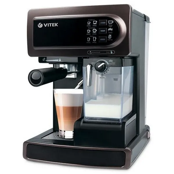 Espressor manual VITEK VT-1517, 1300W, Maro