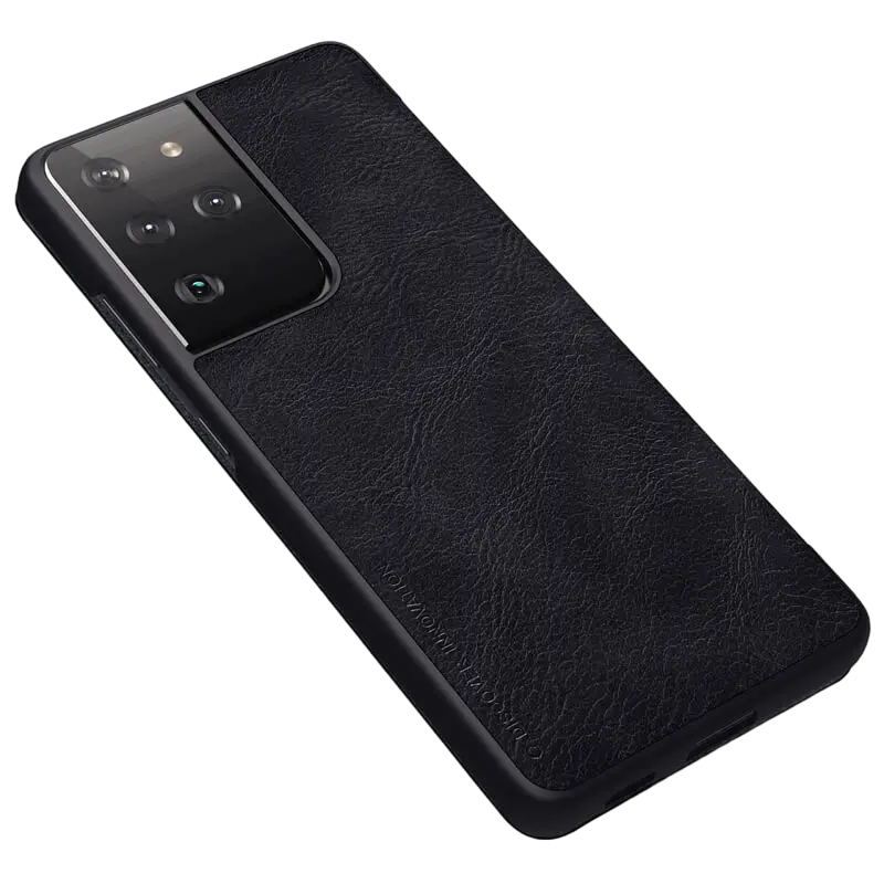 Husă Nillkin Galaxy S21 Ultra - Qin LC, Negru