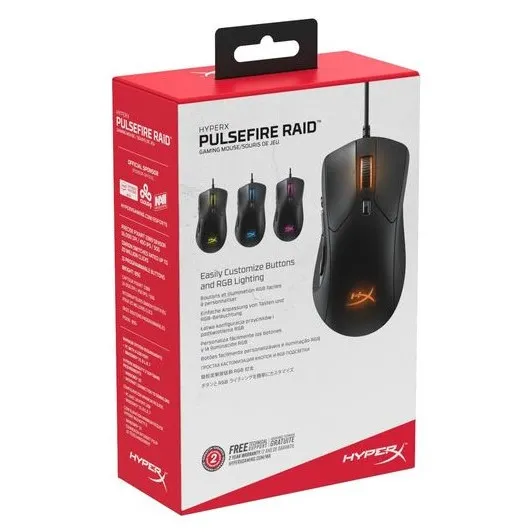 Игровая мышь HyperX Pulsefire Raid, Чёрный