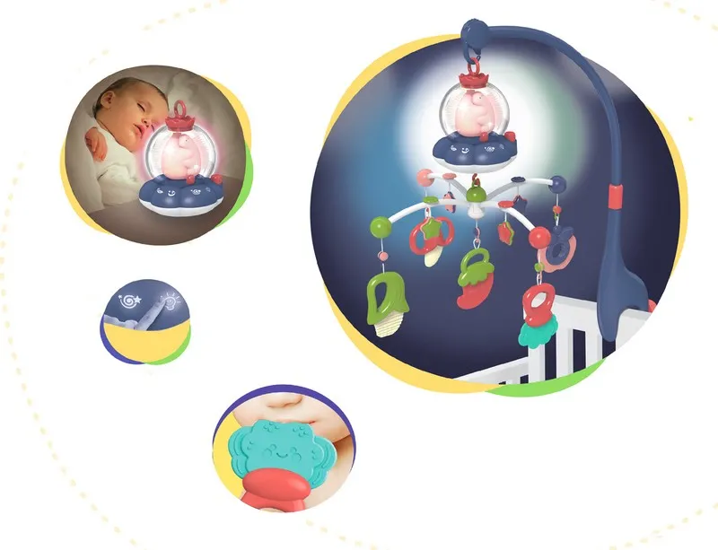 Proiector mobil cu muzica Kikka Boo All In One, Roz