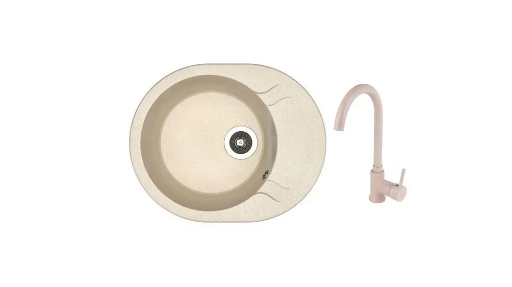 НАБОР для мойки Dr Gans Berta 580 + SanDonna F 7073 бежевый