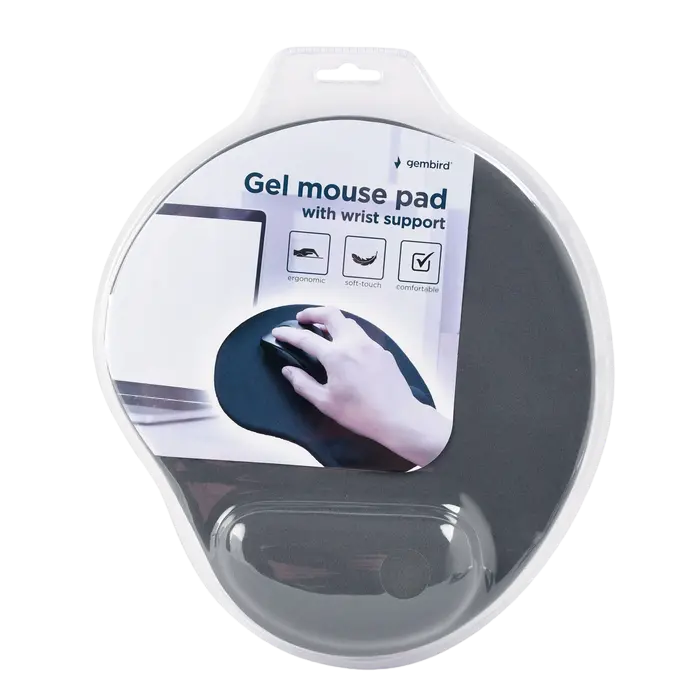 Mouse Pad Gembird MP-GEL-GR, 240mm x 220mm, Gri