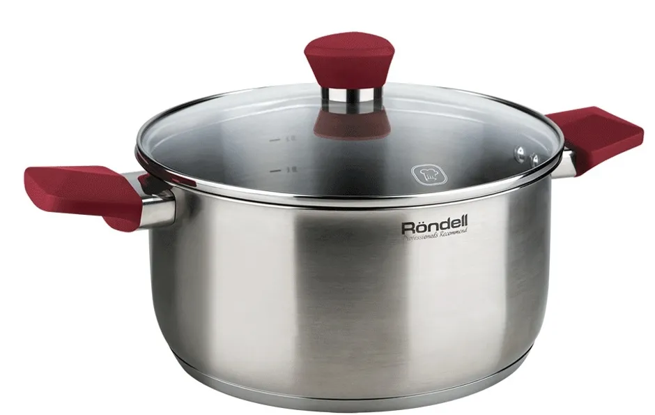 Набор кастрюль Rondell Strike, 4,8л, 24см, Нержавеющая сталь
