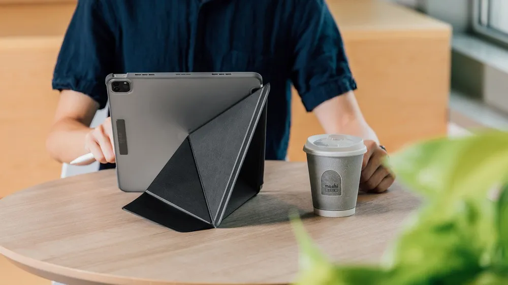 Husă pentru tabletă Moshi VersaCover for iPad Pro 5th gen, 12,9", Microfibră, Negru