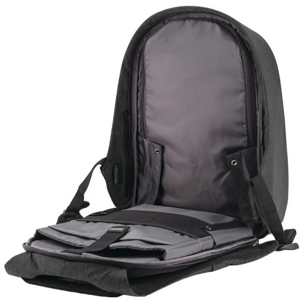 Rucsac pentru Laptop Bobby Hero Regular, 15.6", Piele artificială, Negru