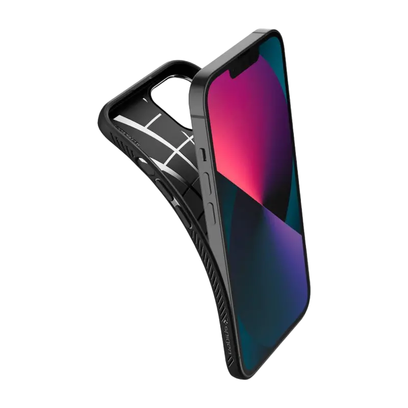 Чехол Spigen iPhone 13, Liquid Air, Матовый черный