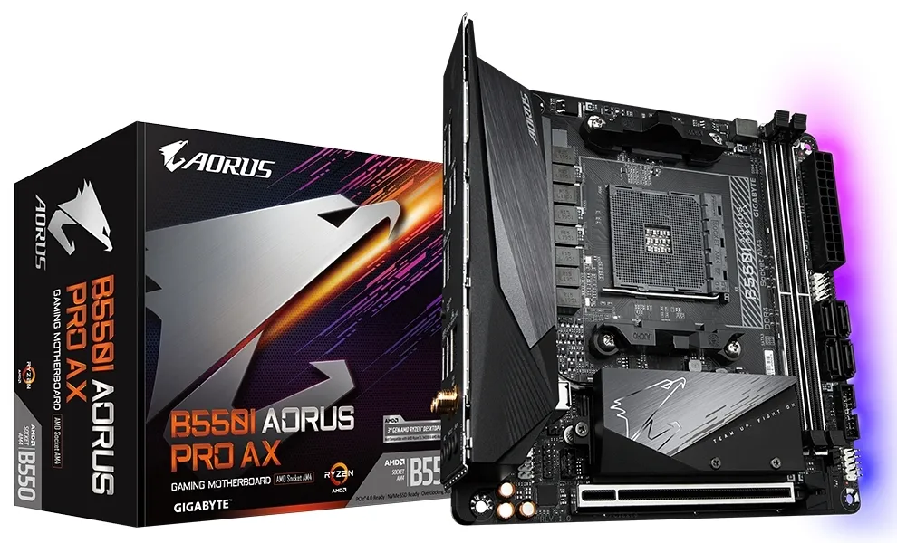 Материнская плата Gigabyte B550I AORUS PRO AX, AM4, AMD B550, Mini-ITX