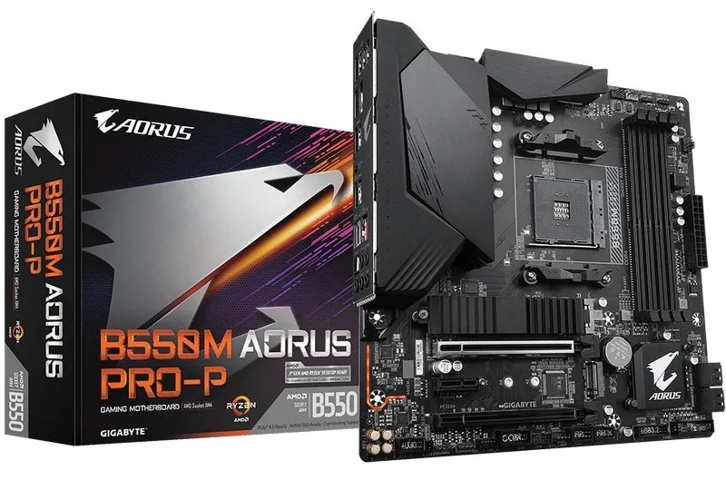 MB AM4 Gigabyte B550M AORUS PRO-P 1.0  mATX