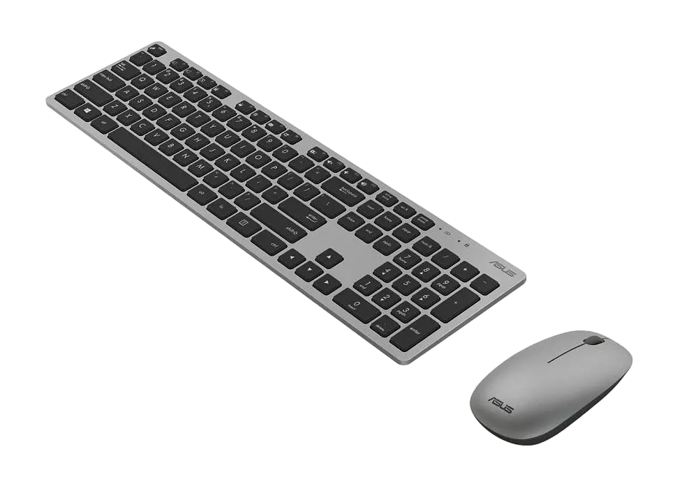 Set Tastatură + Mouse ASUS W5000, Fără fir, Gri