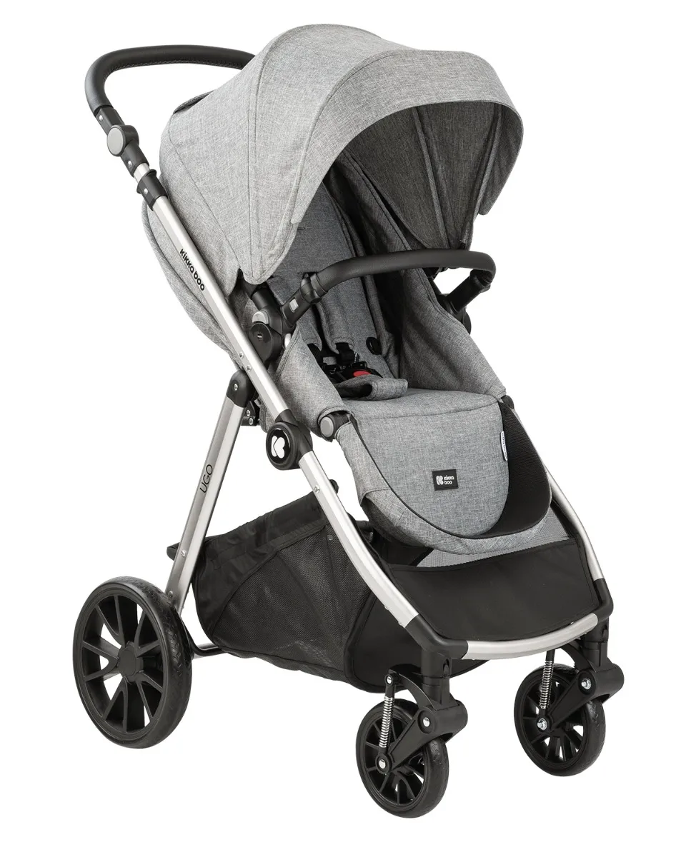 Cărucior 3-în-1 Kikka Boo Ugo, Gri