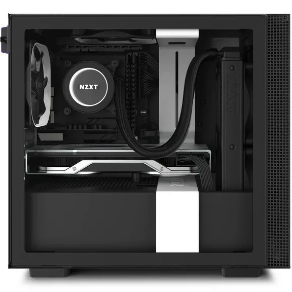 Carcasă PC NZXT H210, Mini-Tower, ATX, Alb