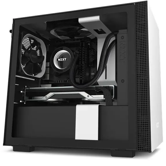 Carcasă PC NZXT H210, Mini-Tower, ATX, Alb