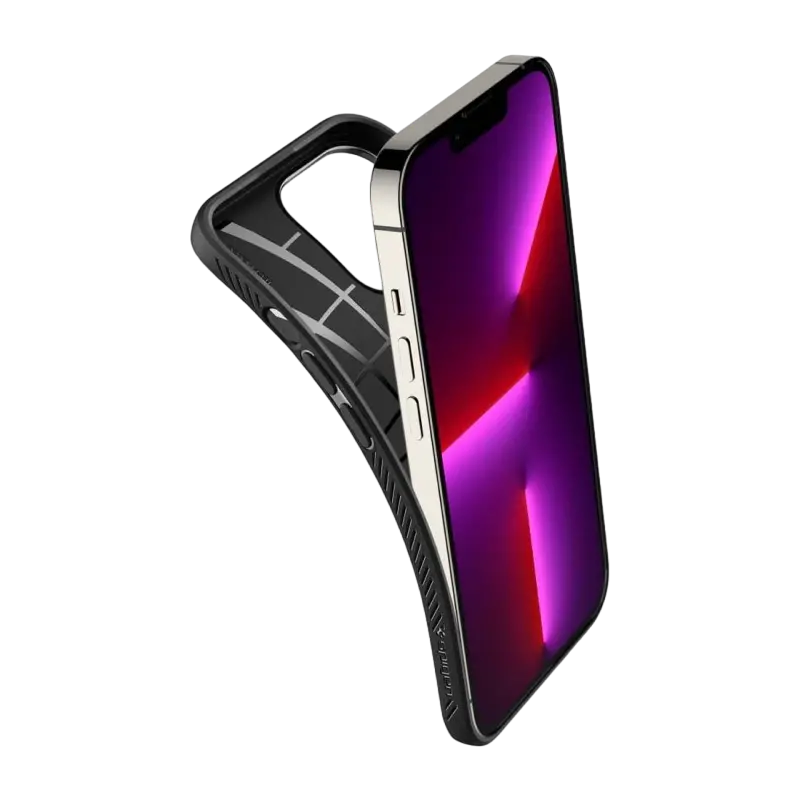 Чехол Spigen iPhone 13 Pro, Liquid Air, Матовый черный