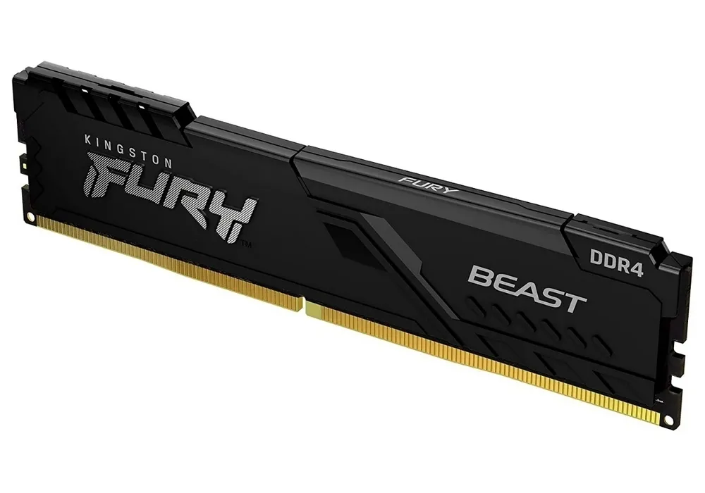 Оперативная память Kingston FURY Beast, DDR4 SDRAM, 3200 МГц, 4ГБ, KF432C16BB/4
