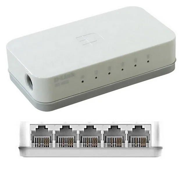 Сетевой коммутатор D-Link DES-1005C, 5x 10/100 Мбит/с