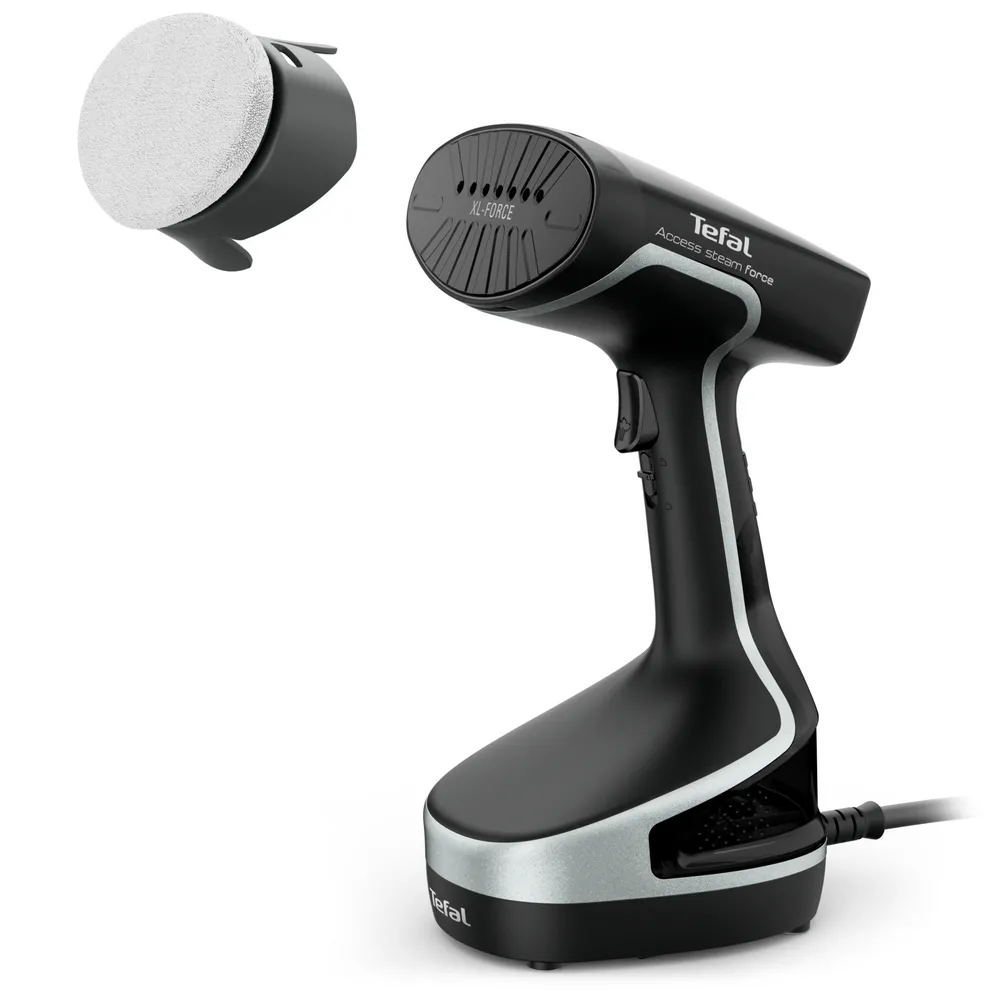 Aparat de călcat vertical cu aburi Tefal DT8270E1, Negru