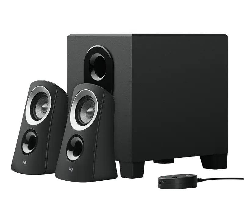 Компьютерные колонки 2.1 Logitech Z313, Чёрный