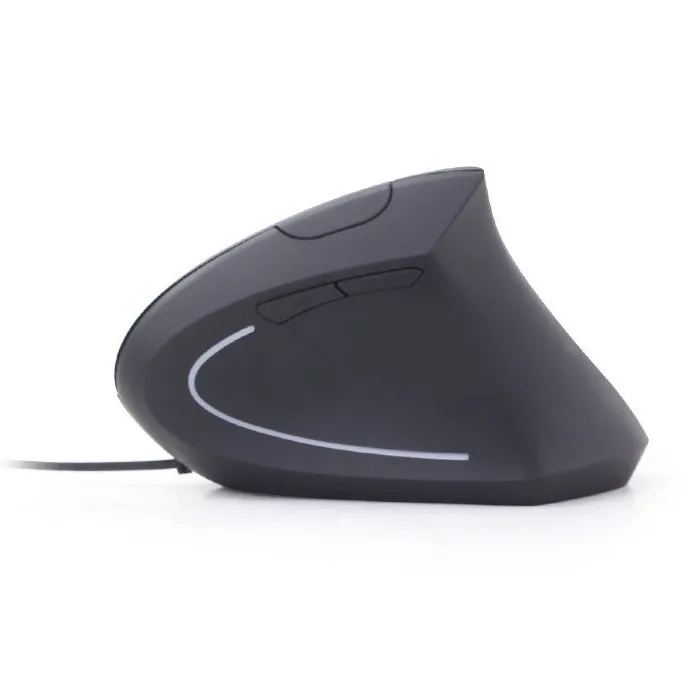 Mouse Gembird MUS-ERGO-01, Optical, 1200-3200 dpi, 6 buttons, Ergonomic, USB,  Black