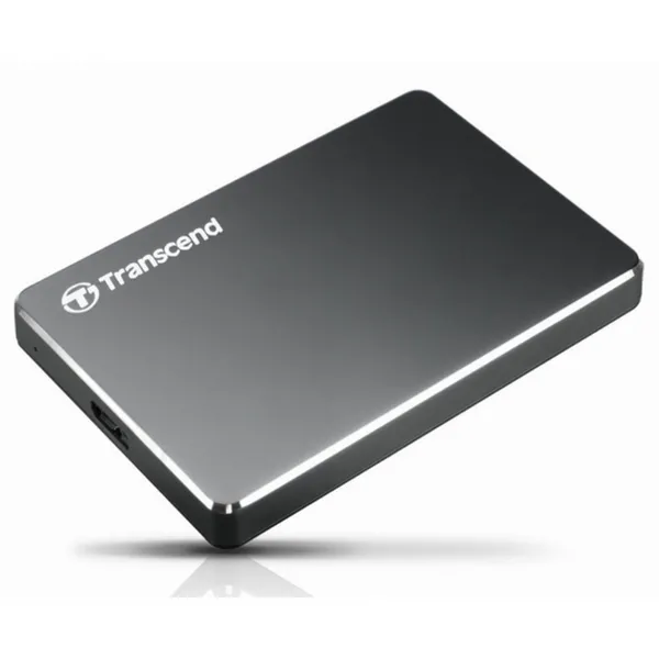 Внешний портативный жесткий диск Transcend StoreJet 25C3, 1 ТБ, Grey (TS2TSJ25C3N)
