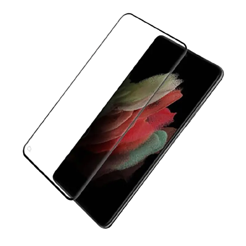 Защитное стекло Nillkin Galaxy S21 Ultra. Tempered Glass 3D CP+ Max. Черный
