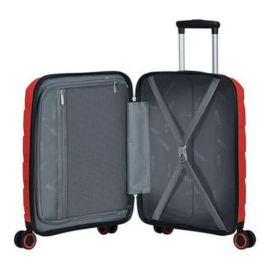 Valiza American Turister AIR MOVE pe 4 roti 55/20 TSA rosu coral