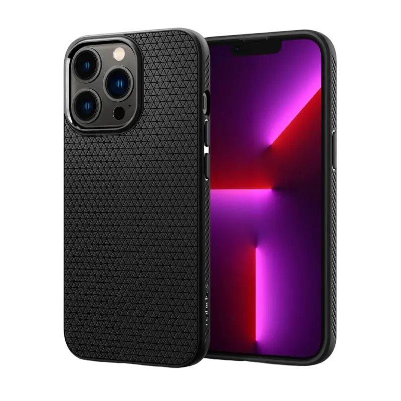 Чехол Spigen iPhone 13 Pro, Liquid Air, Матовый черный