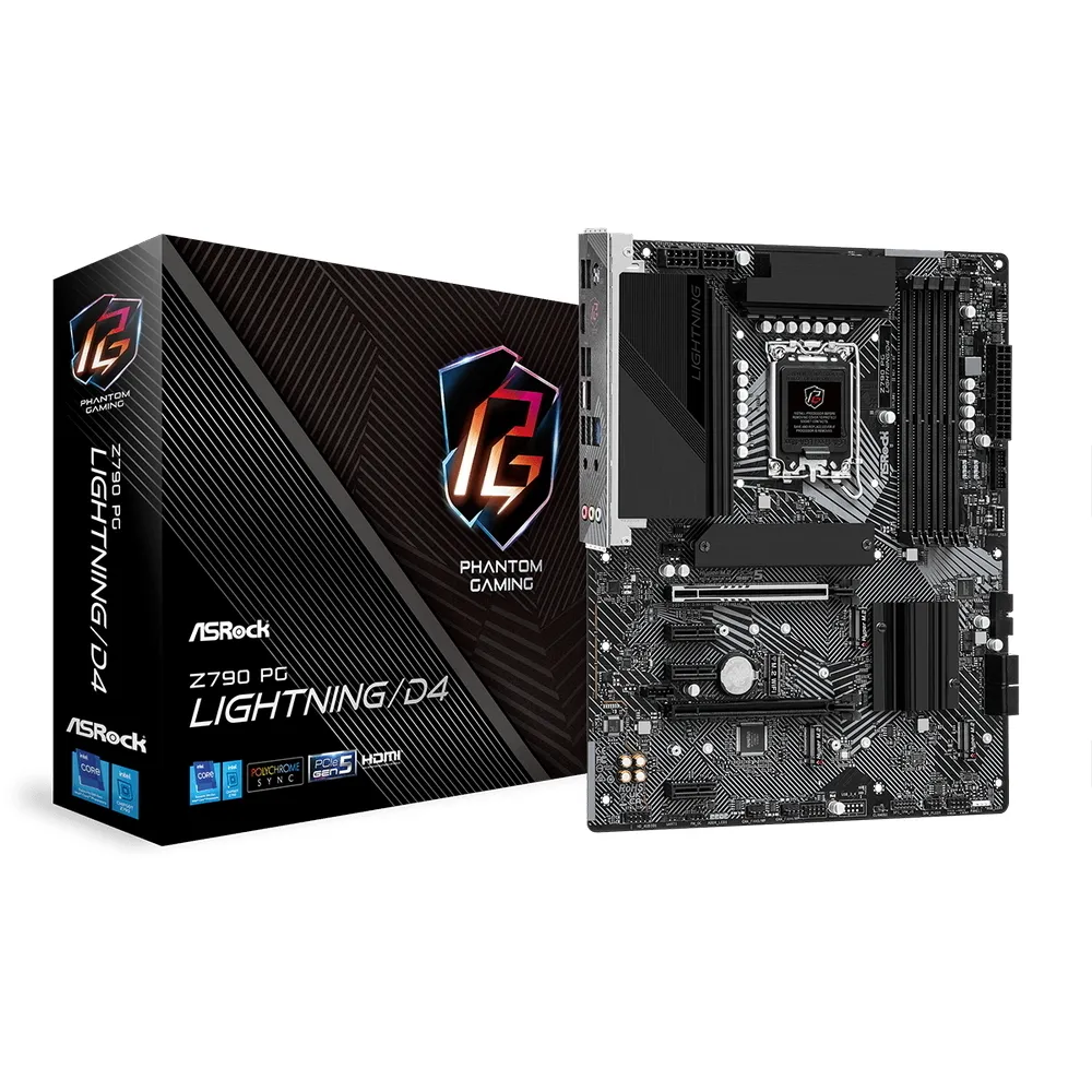 Материнская плата ASRock Z790 PG Lightning/D4, LGA1700, Intel Z790, ATX