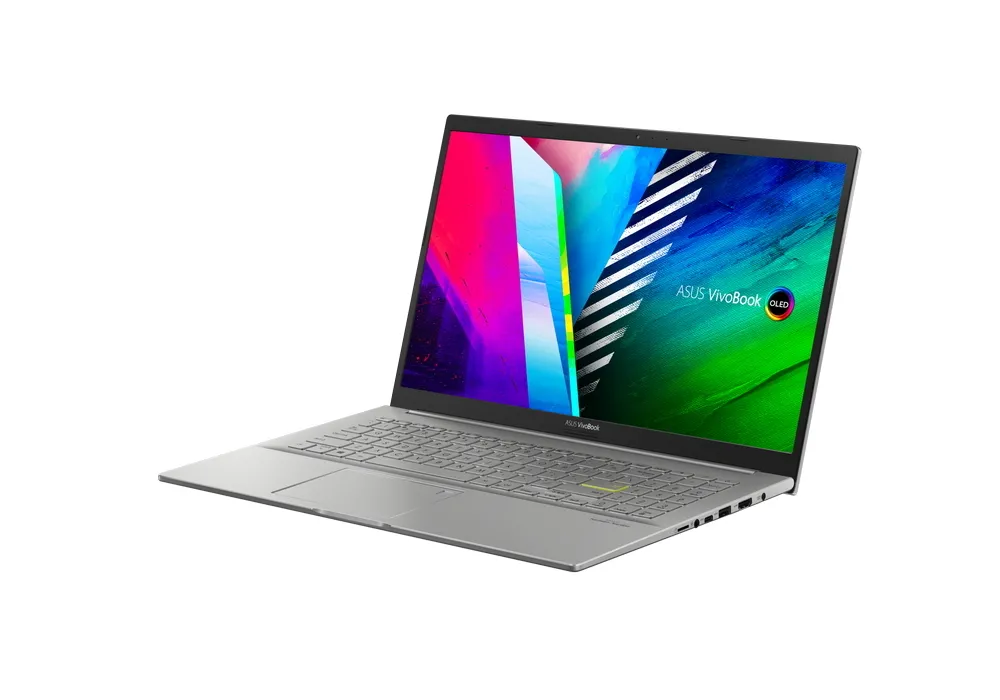 Laptop 15,6" ASUS Vivobook 15 OLED K513EA, Transparent Silver, Intel Core i3-1125G4, 8GB/256GB, Fără SO