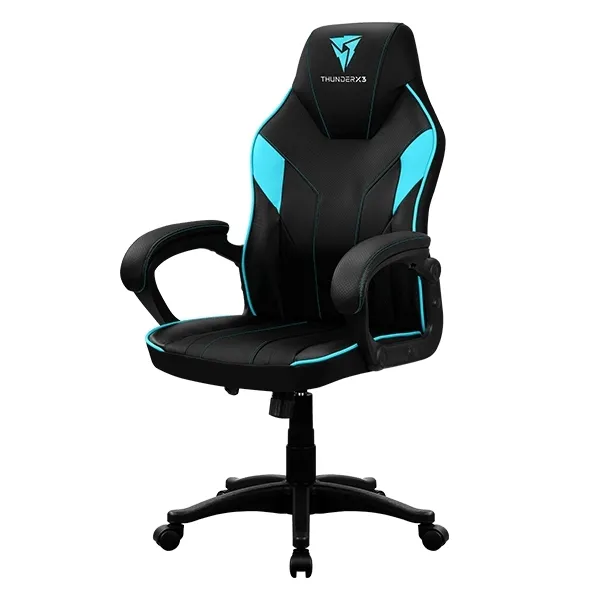 Scaun Gaming ThunderX3 EC1, PU Piele, Negru/Albastru