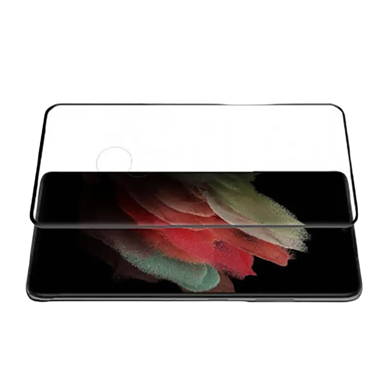 Защитное стекло Nillkin Galaxy S21 Ultra. Tempered Glass 3D CP+ Max. Черный
