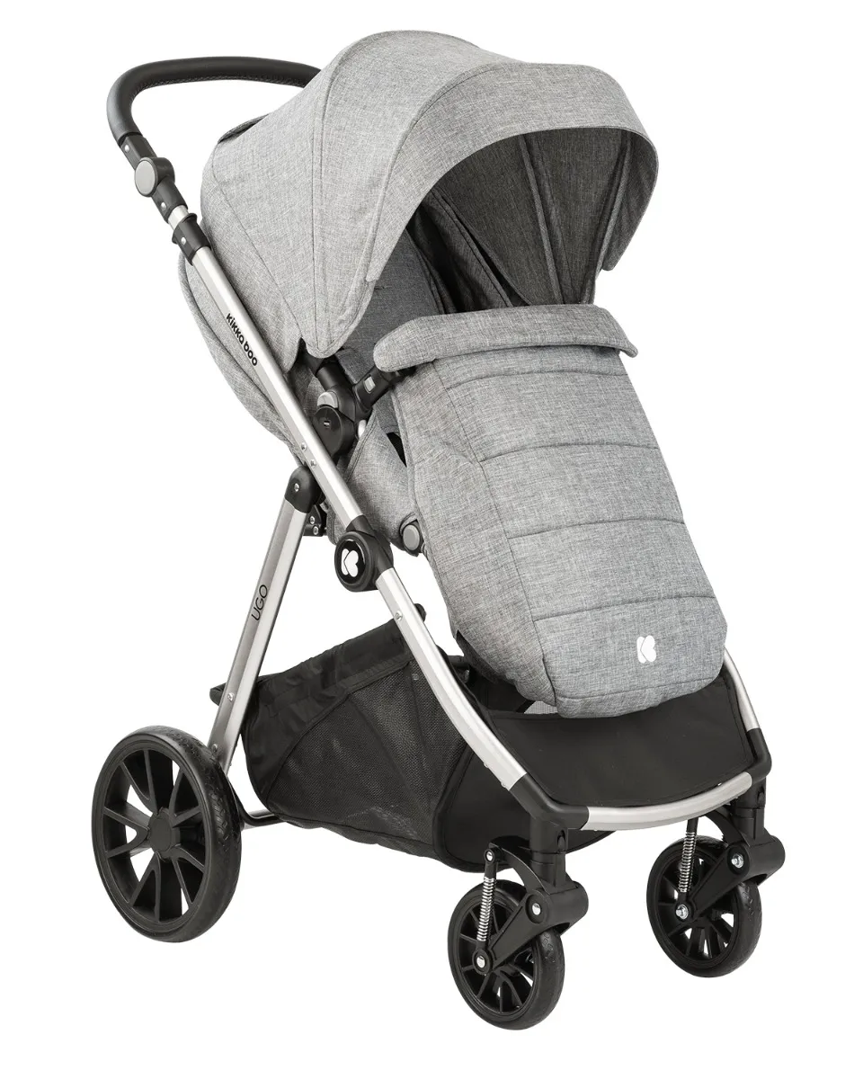 Cărucior 3-în-1 Kikka Boo Ugo, Gri