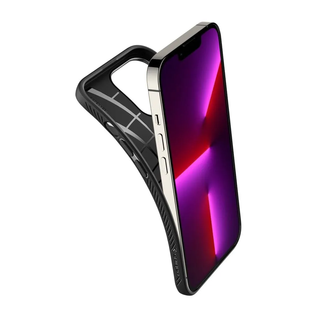 Чехол Spigen iPhone 13 Pro, Liquid Air, Матовый черный