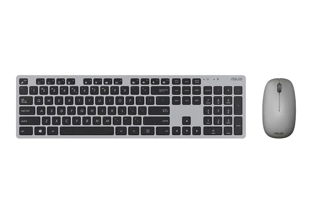 Set Tastatură + Mouse ASUS W5000, Fără fir, Gri