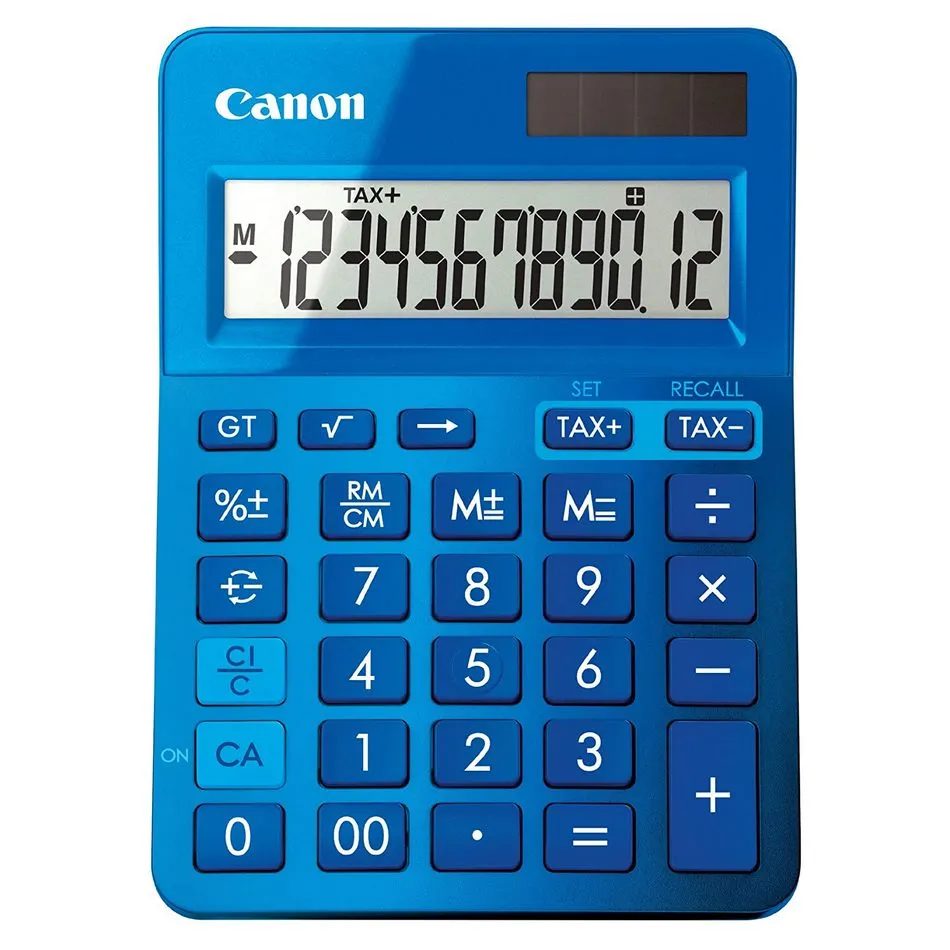 Calculator Canon LS-123K BL, 12 digit, Blue