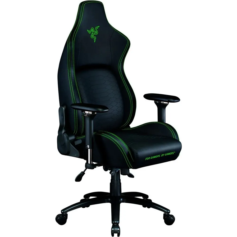 Scaun Gaming RAZER Iskur, PVC Piele, Negru/Verde