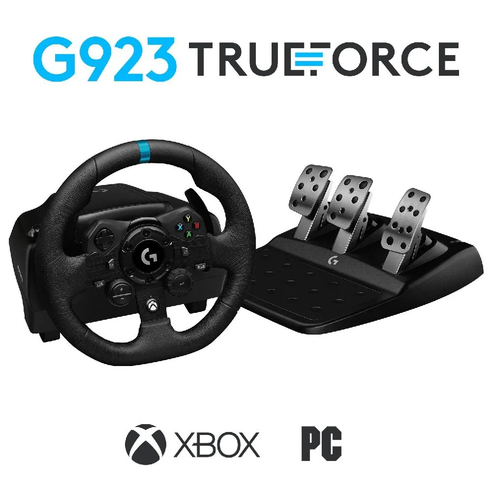 Игровой руль Logitech G923, Чёрный