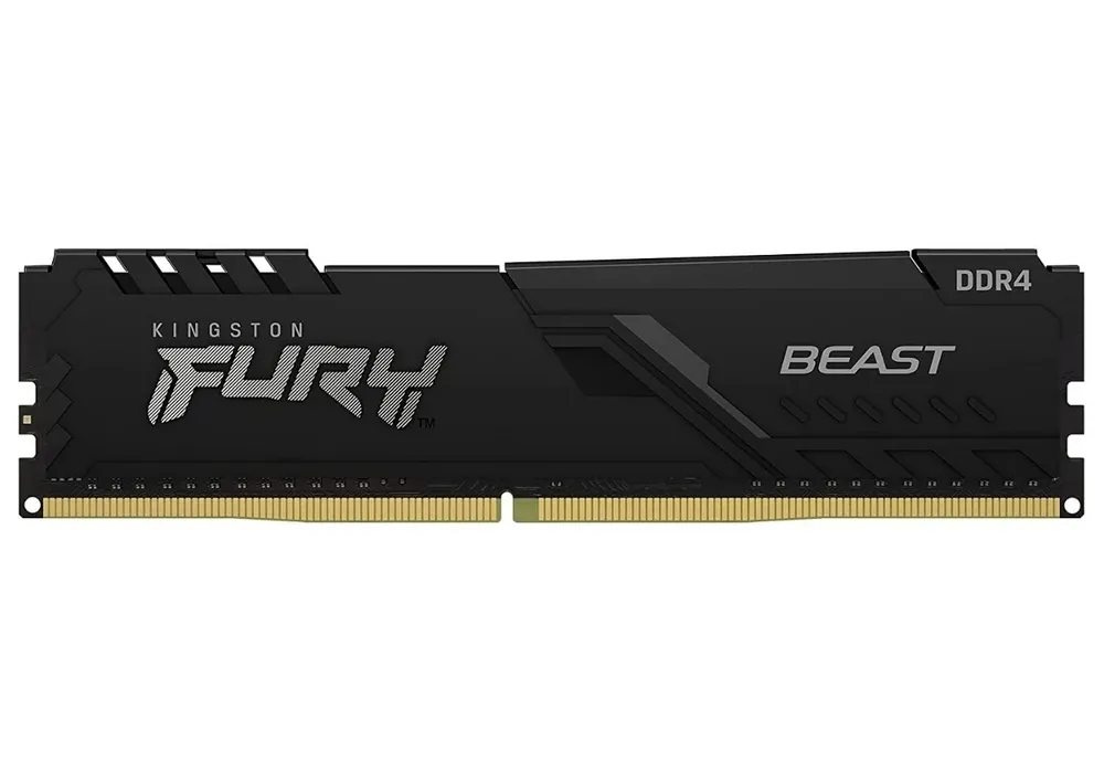Оперативная память Kingston FURY Beast, DDR4 SDRAM, 3200 МГц, 4ГБ, KF432C16BB/4
