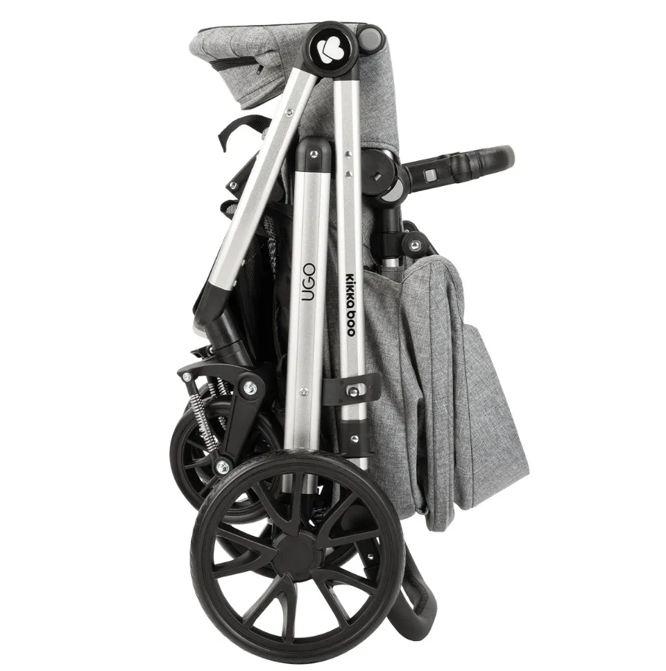 Cărucior 3-în-1 Kikka Boo Ugo, Gri