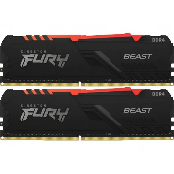 Оперативная память Kingston FURY Renegade RGB, DDR4 SDRAM, 3200 МГц, 64Гб, KF432C16RBAK2/64