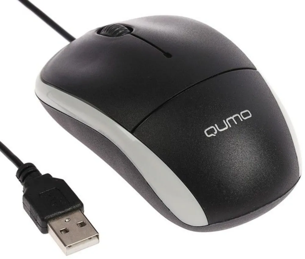 Мышь QUMO Collage, Черный/Белый
