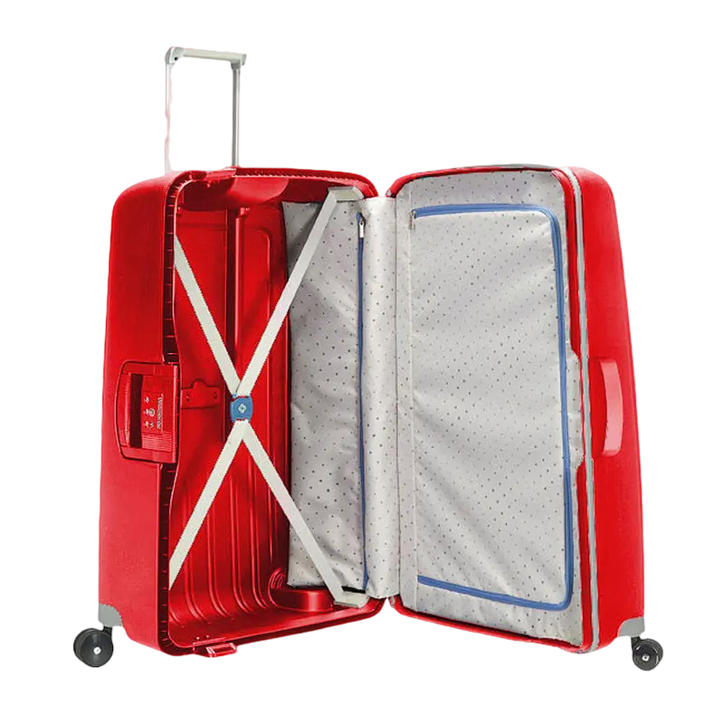 Valiză pentru bagaj Samsonite S'CURE, 79L, Roșu Crimson