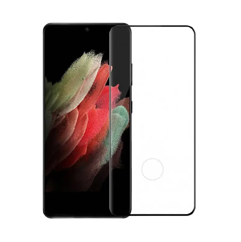 Защитное стекло Nillkin Galaxy S21 Ultra. Tempered Glass 3D CP+ Max. Черный