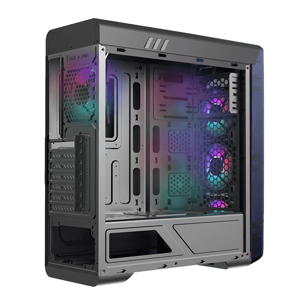 Carcasă PC Gamemax MoonLight FRGB, Midi-Tower, ATX, Negru