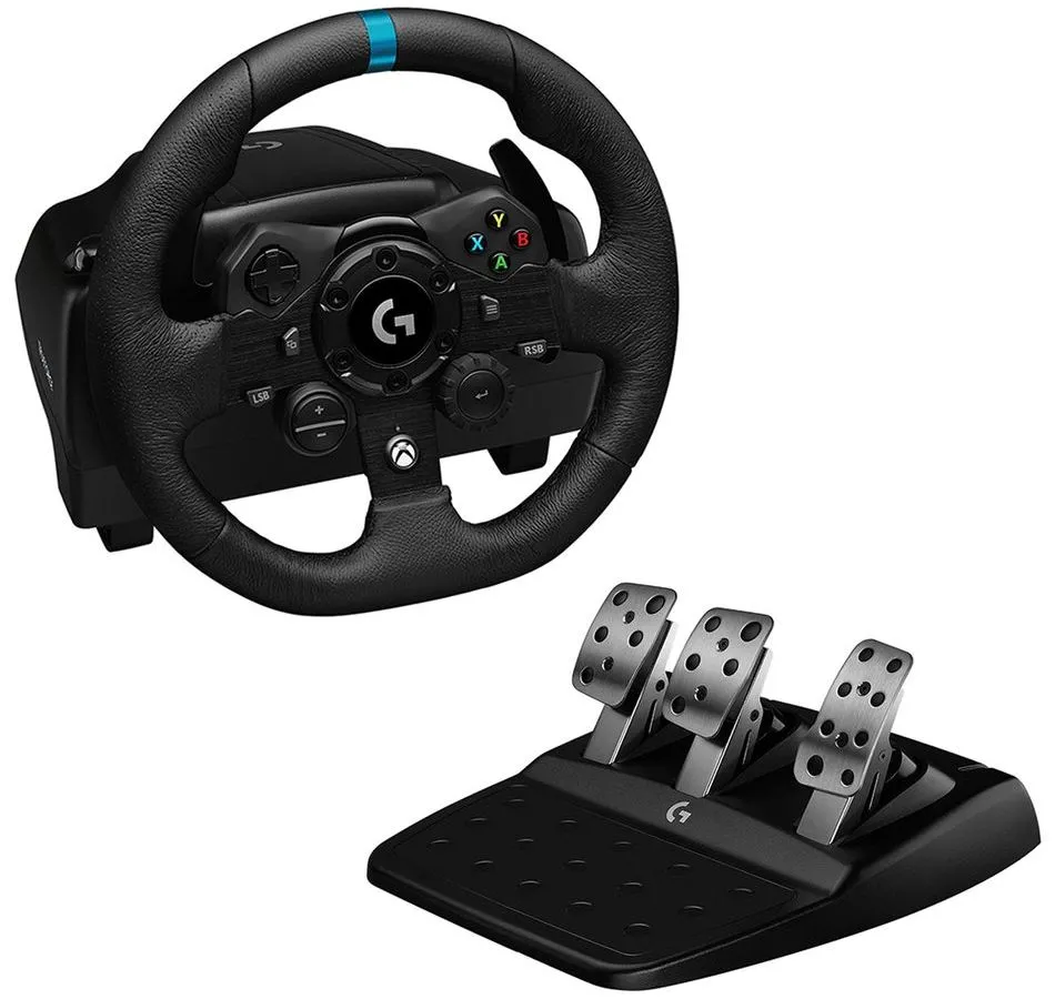 Игровой руль Logitech G923, Чёрный