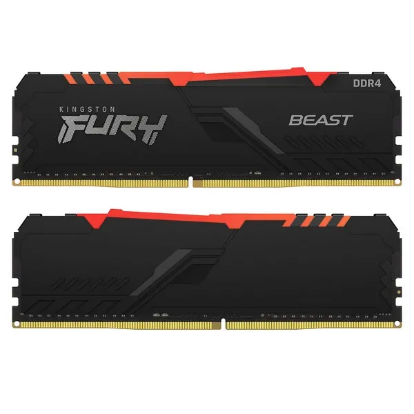 Оперативная память Kingston FURY Renegade RGB, DDR4 SDRAM, 3200 МГц, 64Гб, KF432C16RBAK2/64