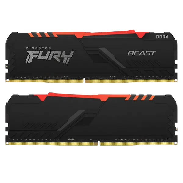 Оперативная память Kingston FURY Renegade RGB, DDR4 SDRAM, 3200 МГц, 64Гб, KF432C16RBAK2/64