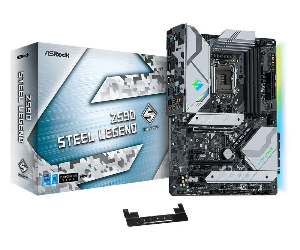 Материнская плата ASRock Z590 Steel Legend, LGA1200, Intel Z590, ATX