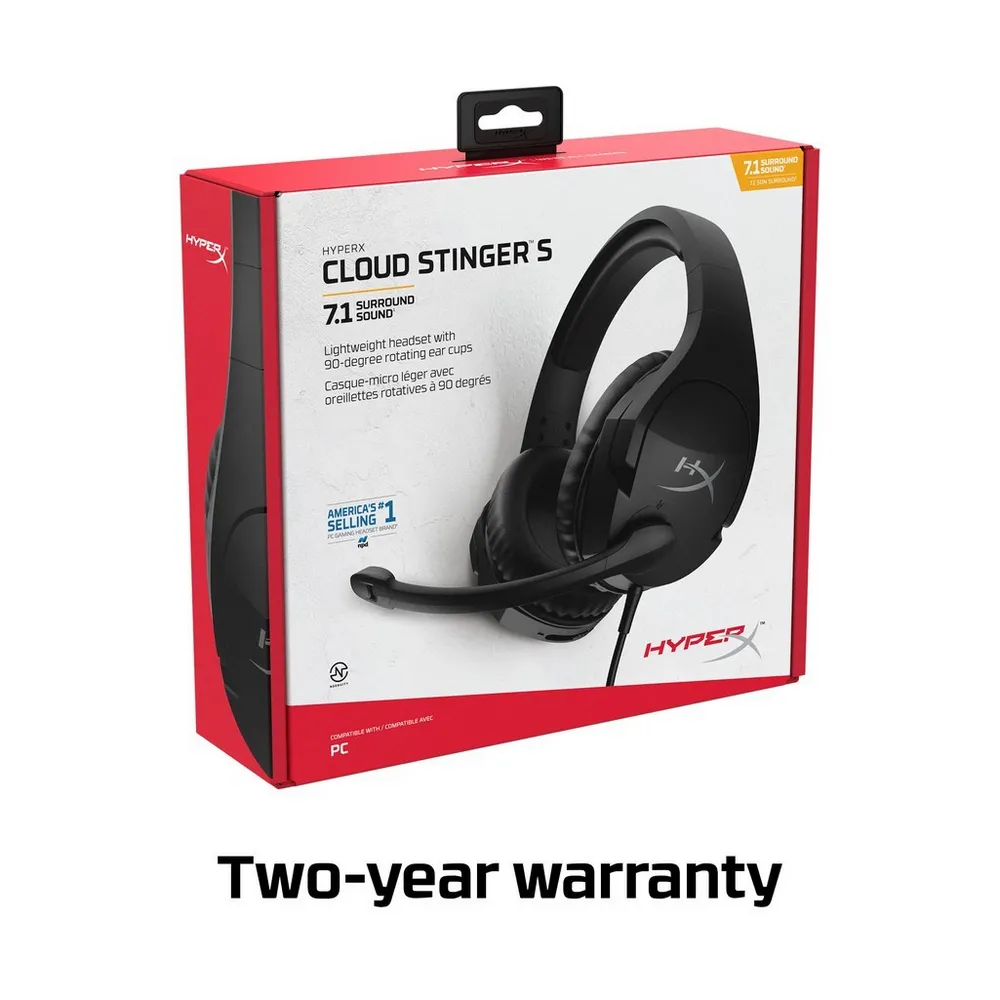 Căști gaming HyperX Cloud Stinger S, Cu fir, Negru