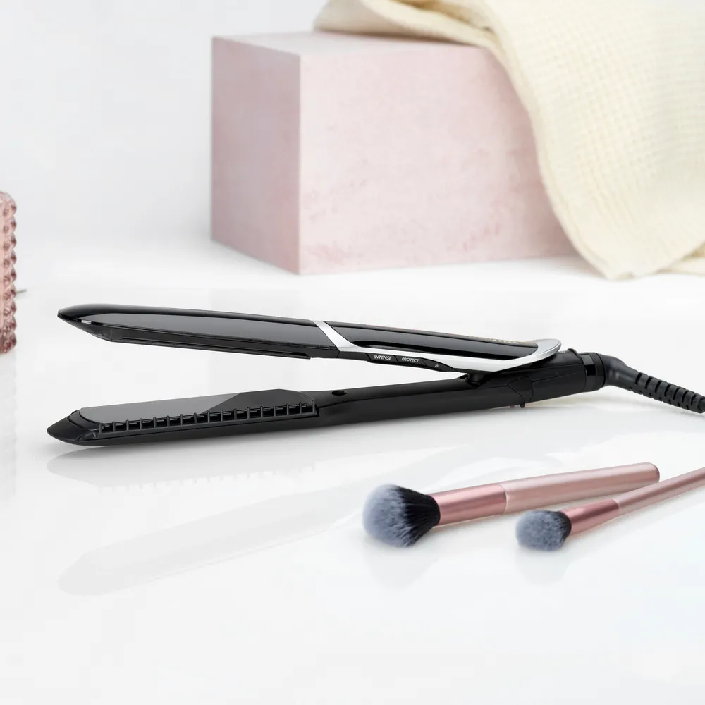 Placă de îndreptat părul BaByliss Sleek Control Wide ST397E, Negru