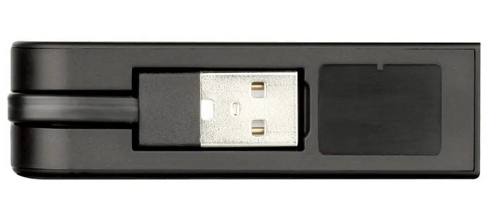 Сетевой адаптер D-Link DUB-E100/E1A, Чёрный